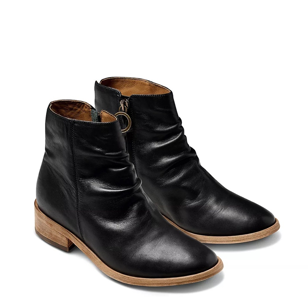 BEEK Handmade In Mexico Leather Quail Booties black